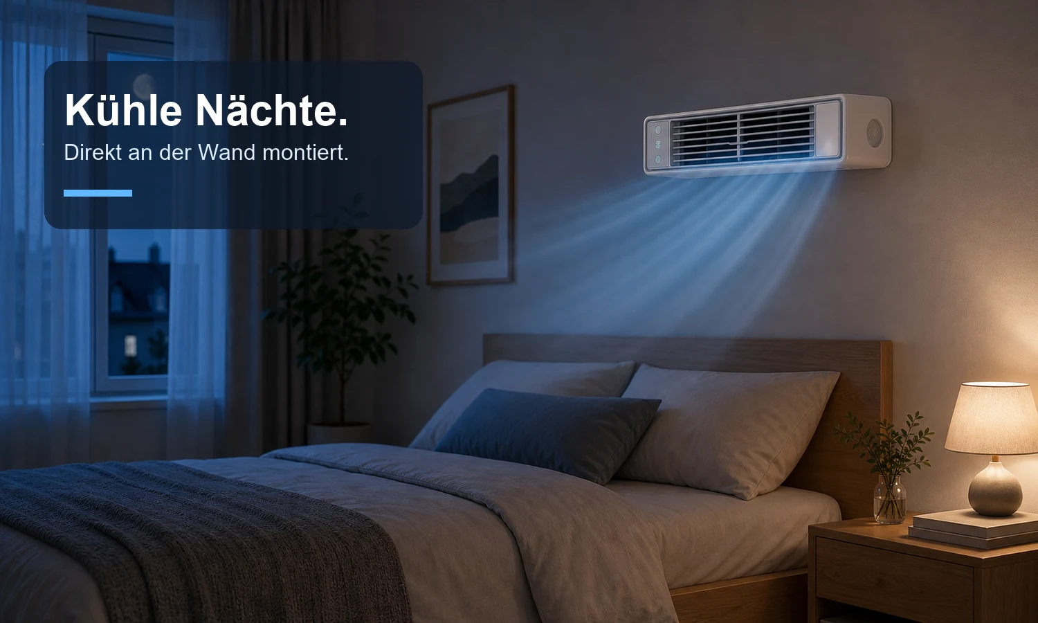 Hatme Pleomschia All-in-One AC im Schlafzimmer